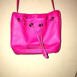 hot pink victoria secret purse